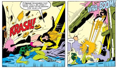 Titania attacks She-Hulk